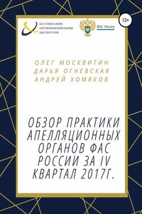 Обзор практики апелляционных органов ФАС России за IV квартал 2017г.