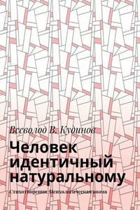 Человек идентичный натуральному. Стихотворения. Психологическая поэма