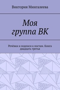 Моя группа ВК. Речёвки и подписи к постам. Книга двадцать третья