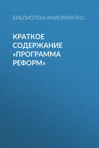 Краткое содержание «Программа реформ»