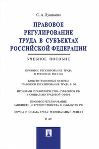 Правовое регулирование труда в субъектах Российской Федерации. Учебное пособие