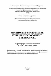 Мониторинг становления конкурентоспособного специалиста